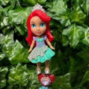 Disney Mermaid Princess 3.5” Doll Pen with Red Hair and Sparkly Dress